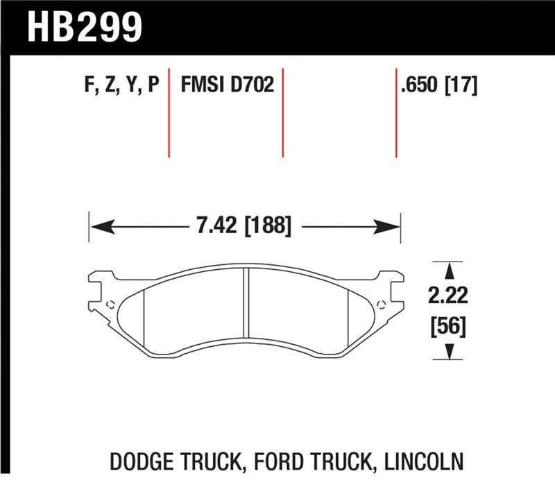 Load image into Gallery viewer, Hawk Performance HB299Y.650 HAWK LTS Brake Pads
