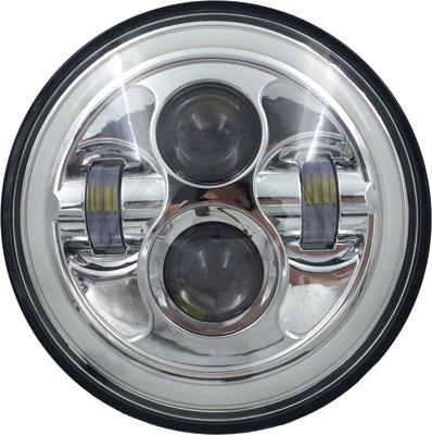 Pathfinder HD7MCH 7in. High Definition LED Headlights - Chrome with Full Halo