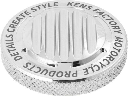 Kens Factory KFC-06 Next Level Gas Cap Finned Chrome Dummy Screw Rh