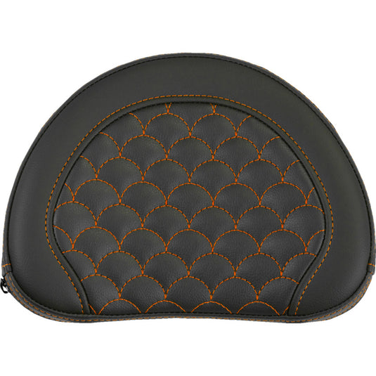 Saddlemen 051320903 Contoured Sissy Bar Pad for Roadsofa DS Seats - Orange Stitching