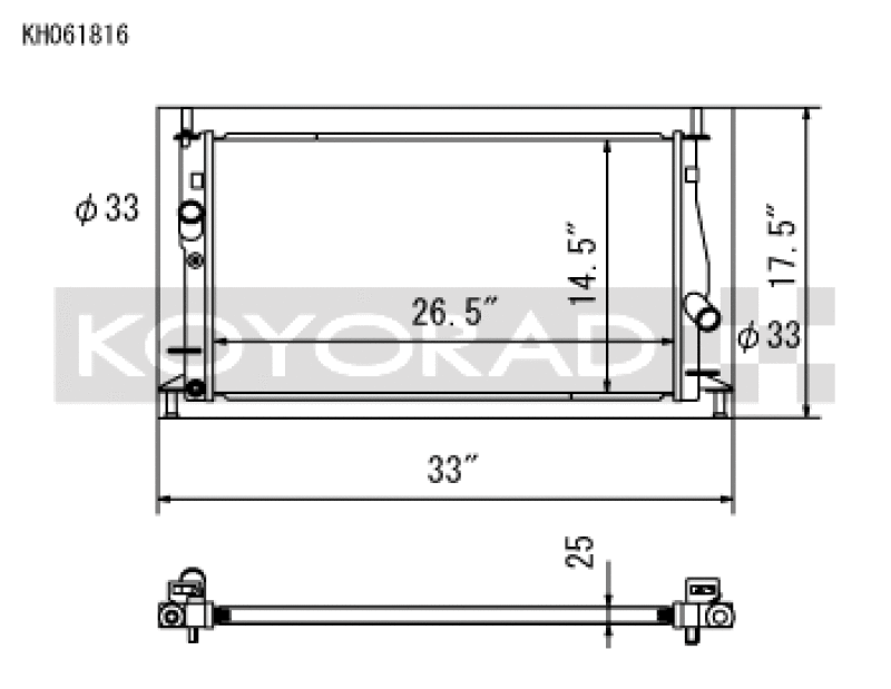 Load image into Gallery viewer, Koyo KH061816 KOY Racing Radiators

