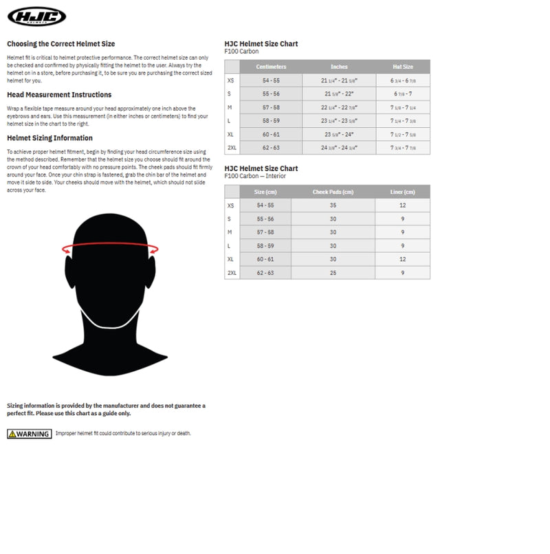 Load image into Gallery viewer, Hjc F100 Carbon Stan Helmet (Large, Red (MC-1))
