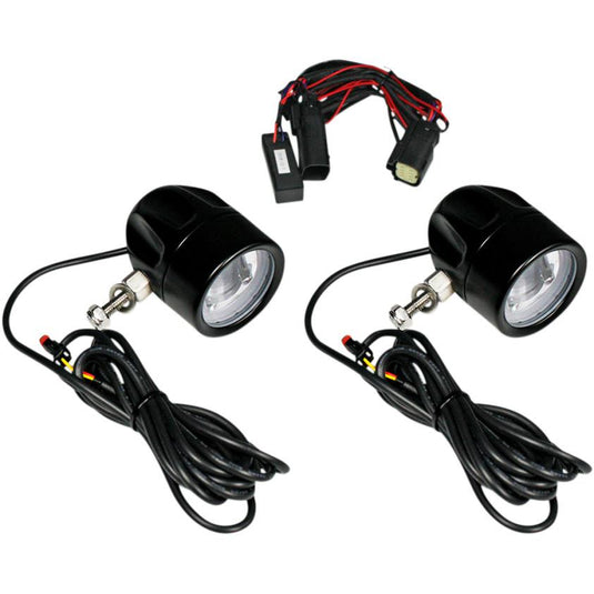 Custom Dynamics PB-FOG-SS8-B LED Halo Fog Lights - Black