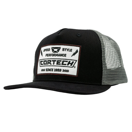 Cortech Cortech Patch Trucker Hat (One Size Fits Most, Black/Gray)