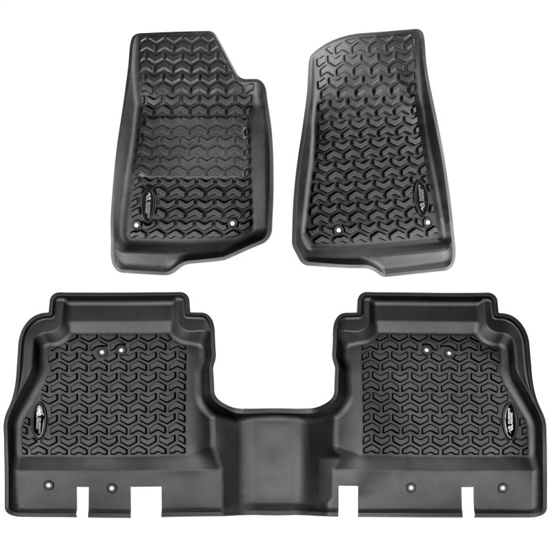 Load image into Gallery viewer, Rugged Ridge 12987.44 RUG Floor Liners - Black
