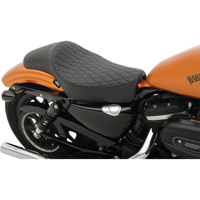 Drag Specialties 0804-0611 Extended Reach Predator Seat - Single Diamond Stitch