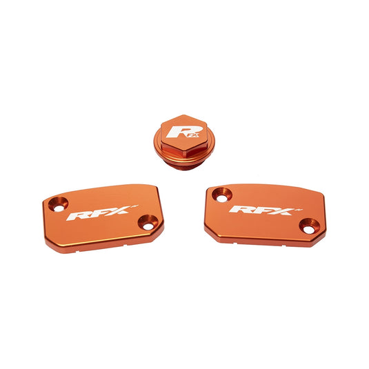 Rfx FXRC 52200 99OR Brake Reservoir Cap Kit - Orange