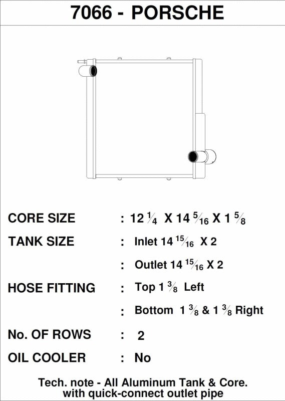 Load image into Gallery viewer, Csf 7066 CSF Radiators - Aluminum
