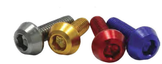 Drc D58-52-220 Taper Bolts - M6 x 20mm - Red (4pk)