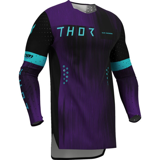 Thor Sportmode Vanish Jersey (Small, Black/Purple)