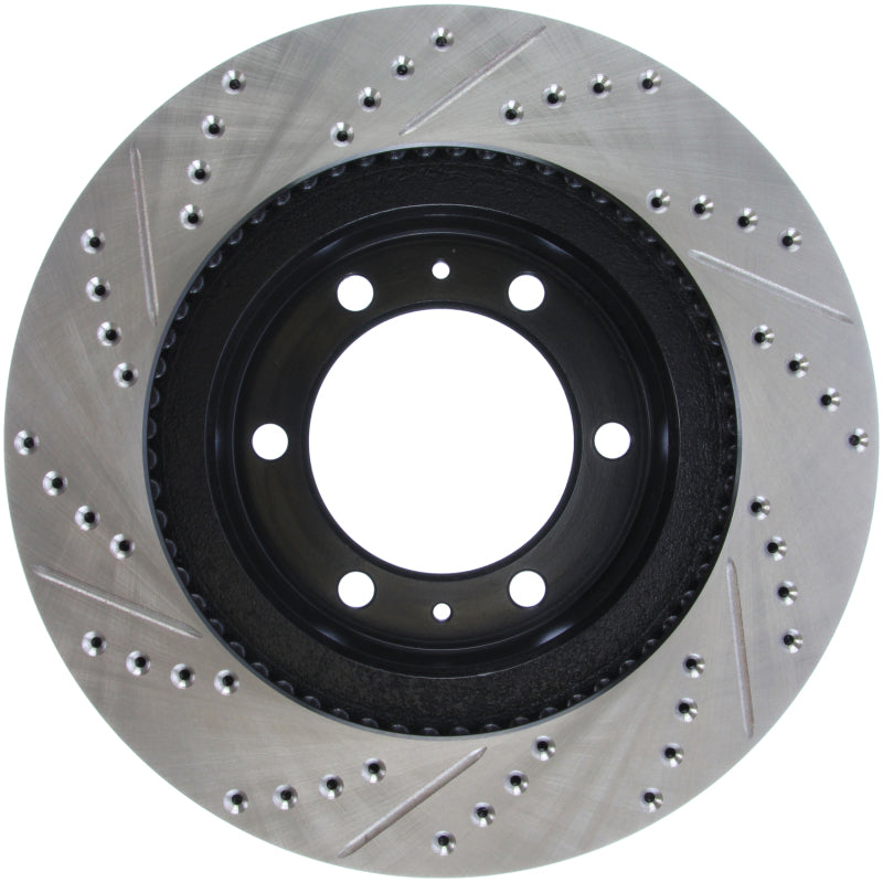 Load image into Gallery viewer, Stoptech 127.44129L ST Slot &amp; Drill Brake Rotors

