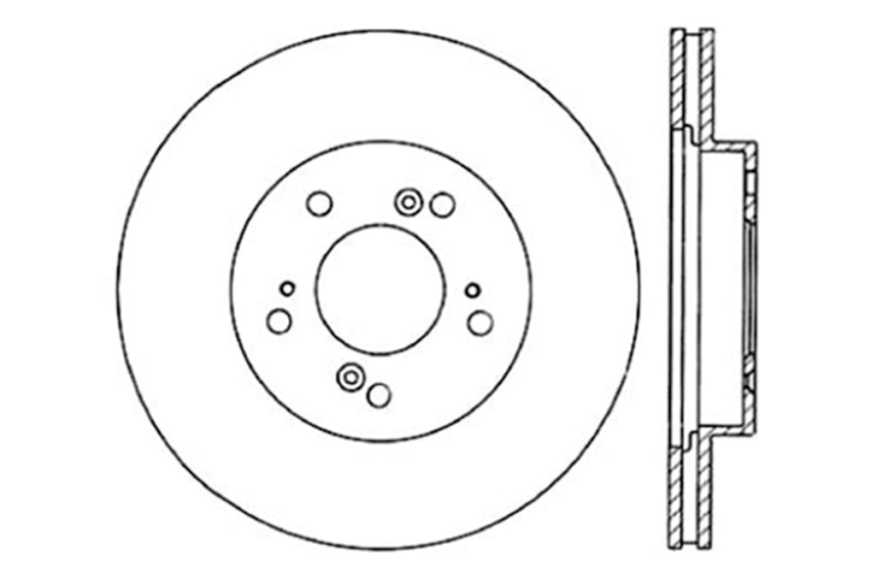 Load image into Gallery viewer, Stoptech 127.40026L ST Slot &amp; Drill Brake Rotors
