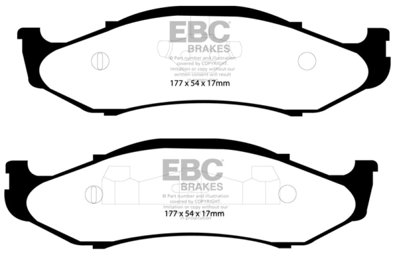 Load image into Gallery viewer, Ebc DP41255R EBC Yellowstuff Brake Pad Sets
