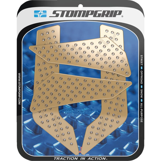 Stompgrip 55-10-0126C Volcano Profile Traction Tank Grip - Street - Clear