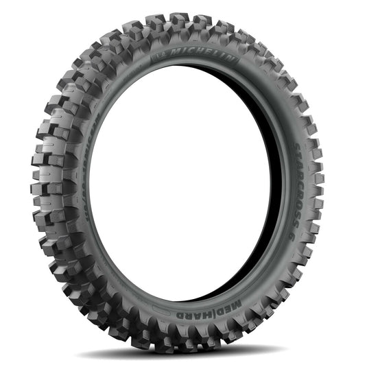 Michelin 46682 Starcross 6 Medium Hard Rear Tire - 110/90-19