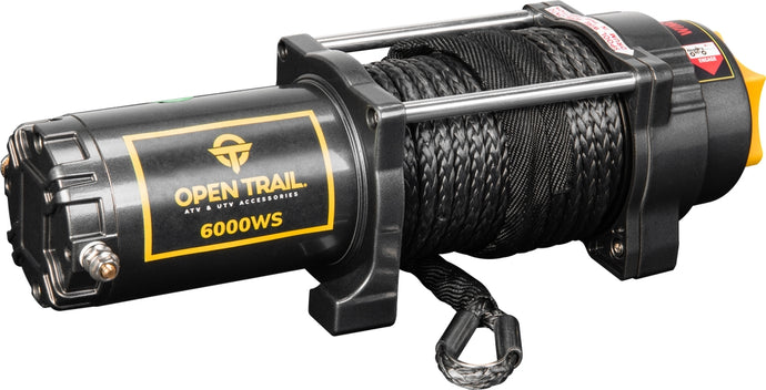 Open Trail 460-0134 6000LB Synthethic Rope Wide Winch