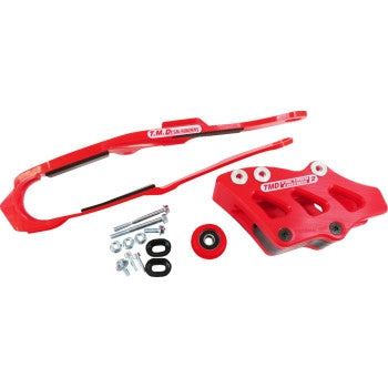 T.M. Designworks DCK-OR17-RD Dirt Cross Multi-Purpose Chain Slide-N-Guide Kit FE2 Guide - Red