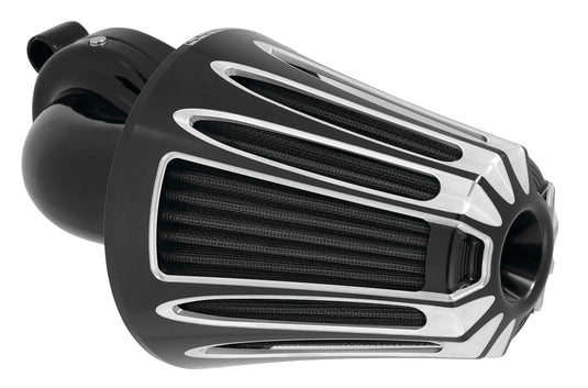 Arlen Ness 81-037 Monster Sucker Air Cleaner Kit with Cover - Deep Cut - Black