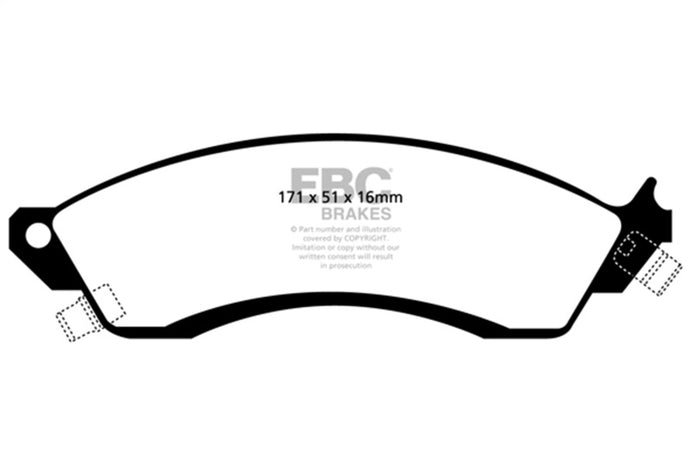 Ebc DP41131R EBC Yellowstuff Brake Pad Sets