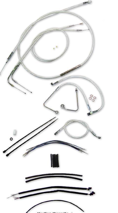 Magnum 387801 Sterling Chromite II Handlebar Installation Kit for 12-14in. Ape