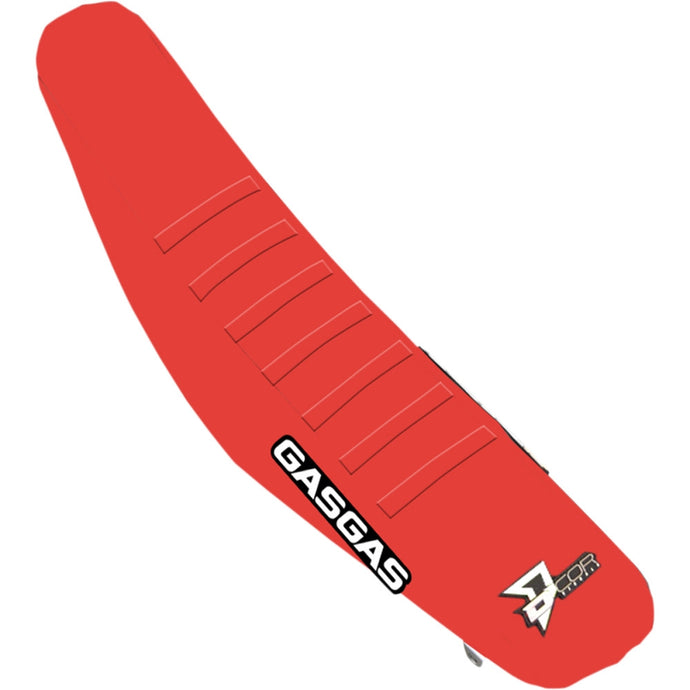 Dcor 30-65-001 Seat Cover - Red Sides - Red Top with Red Ribs