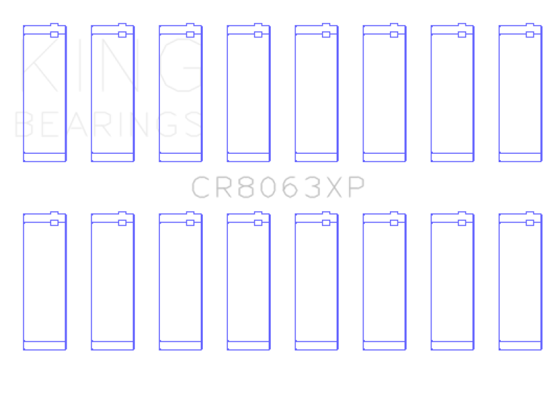 Load image into Gallery viewer, King Engine Bearings CR8063XP KING Connecting Rod Bearings
