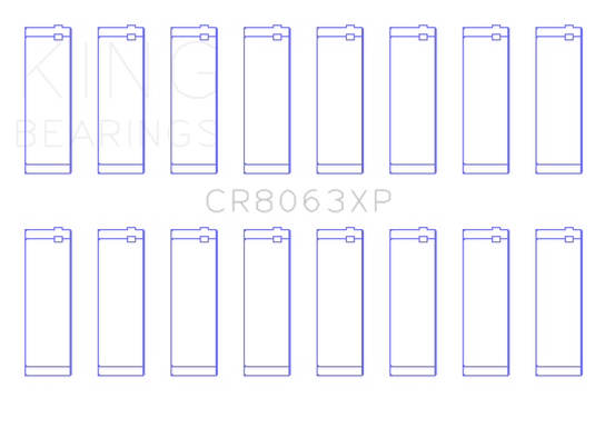 King Engine Bearings CR8063XP KING Connecting Rod Bearings