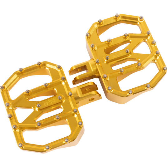 Thrashin Supply Company TSC-2031-5-SF Aggressor Mini Floorboard - Gold - Front