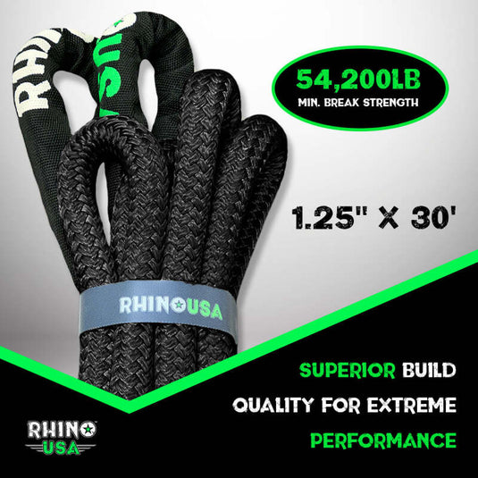 Rhino Usa KROPE-1.25X30-BLK RSA Ropes