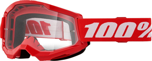 100% Strata 2 Youth Goggles (Red/White)