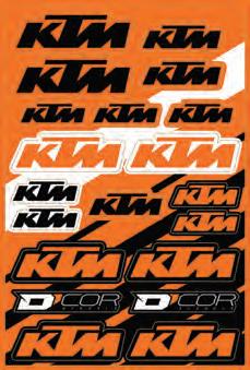 Dcor 40-30-101 Decal Sheet - KTM 2