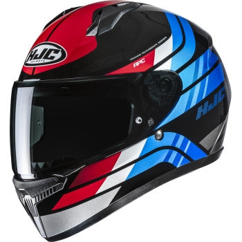 Hjc C10 Hiper Helmet (X-Small, Semi-Flat Blue/Red (MC-21SF))