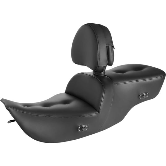 Saddlemen 897-07-181BRHC Heated Road Sofa Pillow Top Seat with Drivers Backrest