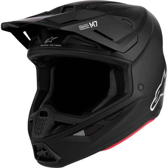 Alpinestars S-M7 Solid Helmet (X-Small, Matte Black)