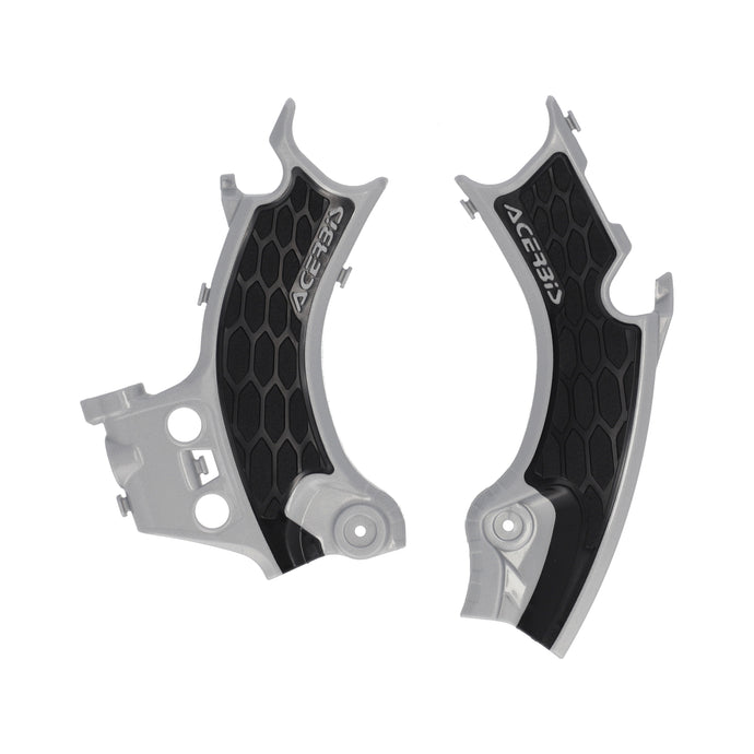 Acerbis 2986181015 X-Grip Frame Guard - Silver/Black