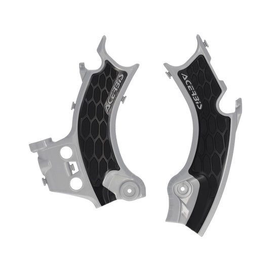 Acerbis 2986181015 X-Grip Frame Guard - Silver/Black