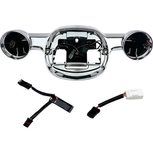 Custom Dynamics TL-TS-BASE-ST-C Taillight and Turn Signal Baseplate - Chrome