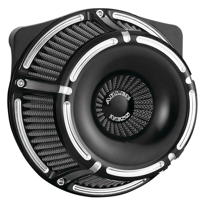 Arlen Ness 18-915 Inverted Series Air Cleaner Kit - Slot Track - Black Anodized