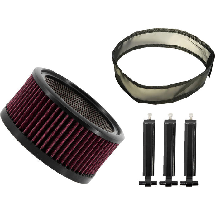 Trask Performance TM-1020-BPGBK Big Power Filter Kit - Gloss Black