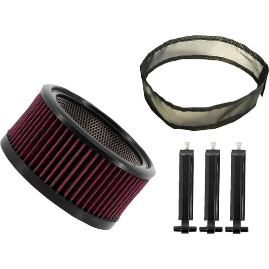 Trask Performance TM-1020-BPGBK Big Power Filter Kit - Gloss Black