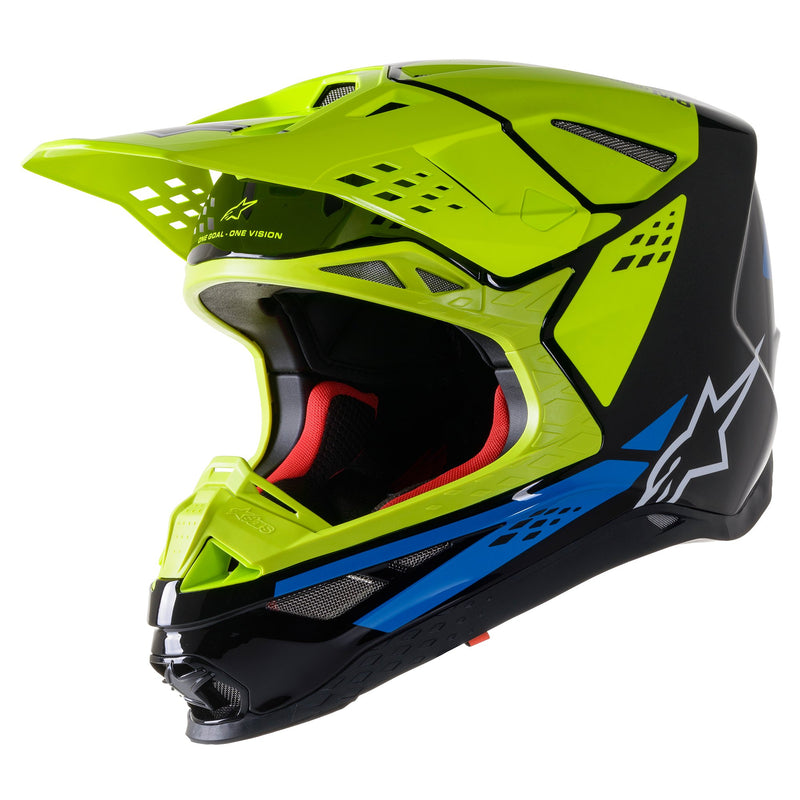 Load image into Gallery viewer, Black/Yellow Fluo/Blue Glossy
