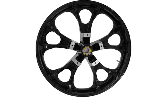 Coastal Moto 3D-LGO213SB-ABST Precision Cast Largo 3D Front Wheel - 21in. x 3.5in. - Solid Black