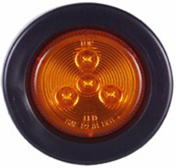 Optronics Inc MCL-55AK AMBER Round LED Sealed Marker/Clearance Lights - 2in. - Amber - 4 Diodes