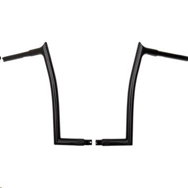Fat Baggers, Inc. 906016-B 1-1/4in. EZ Install Pointed Top Handlebars - Gloss Black