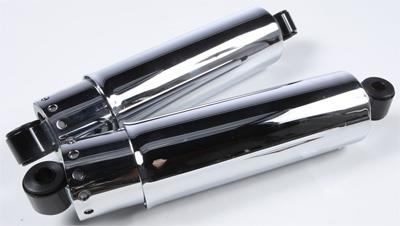 Harddrive 30-483 4-Speed Shock Absorber with Long Cover - 12in. - Chrome