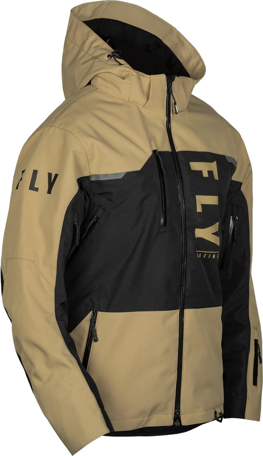Fly Racing Carbon Jacket (Large, Black/Tan)