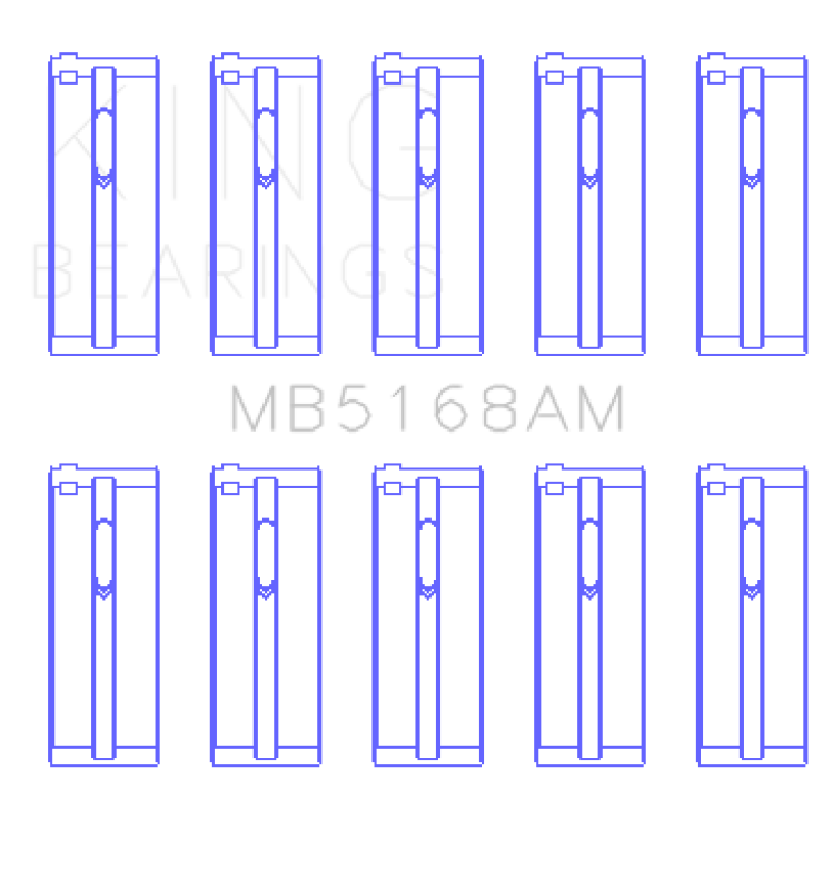 Load image into Gallery viewer, King Engine Bearings MB5168AM KING Main Bearings
