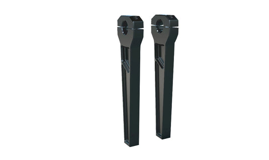 Todds Cycle TD-R11-10B 1in. Handlebar Riser Kit - 10in. Rise - Black
