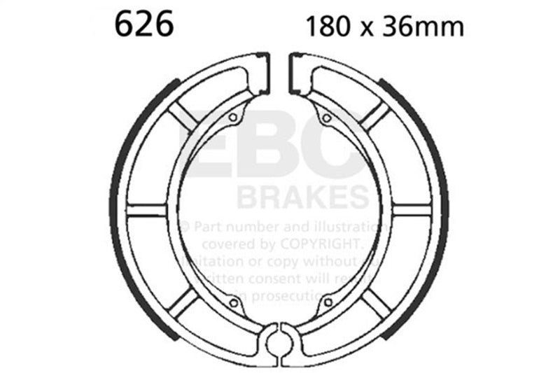 Load image into Gallery viewer, Ebc Powersports 626 EBC Powersport Brake Shoes
