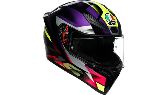 Agv K1 S Fastlap Helmet (XX-Large, Black/Purple/Pink)